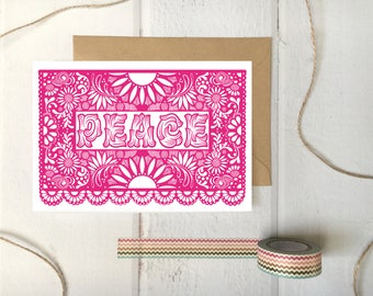 Papel Picado Banner Card