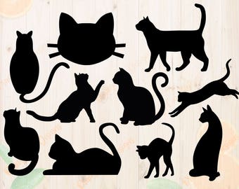 Download CAT SVG File Kitten Svg Png Eps Dxf Files Cat Clipart