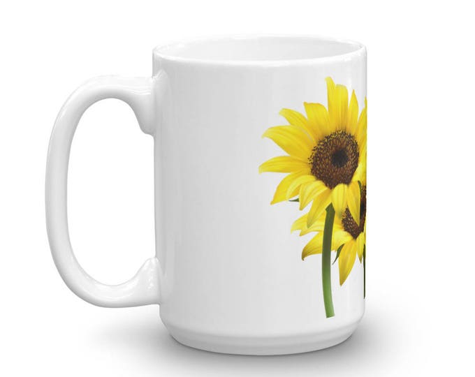 Sunflowers Coffee Mugs for Coffee Lovers, Gifts for Teachers, Mom, Friend, Grandma, Ceramic, Girls, Women, CoffeeShopCollection