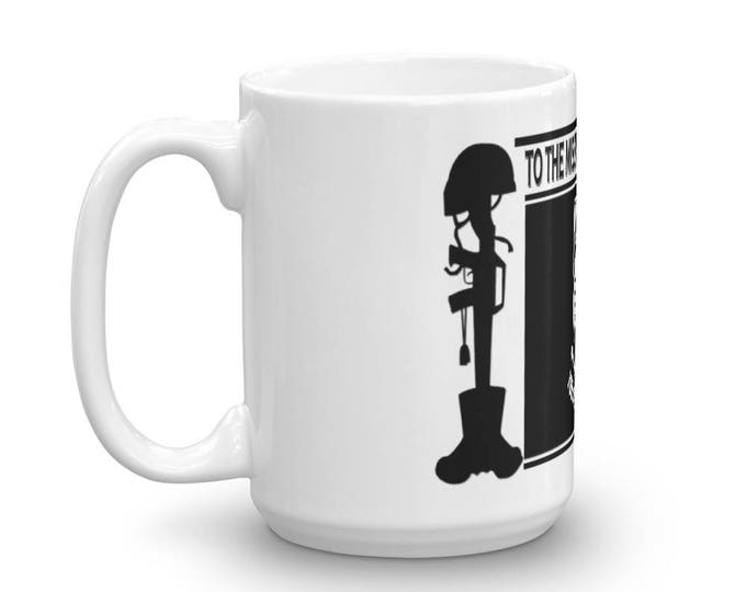 Prisoners Of War and Missing in Action Tribute Mug, Honoring Fallen and Missing Vets, Supporting our Troops and honoring their sacrifice