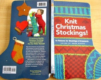 Knit Christmas Stocking Book - 19 Patterns for Stockings & Ornaments - Holiday Stocking Knitting Patterns - Christmas Ornament Knit Patterns