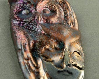 Raku Owl Guardian Faery