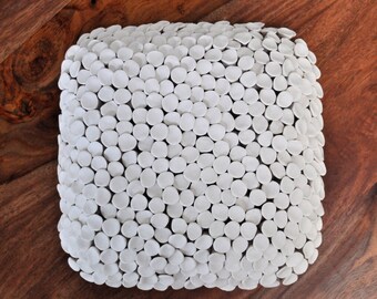 SALE - Fungi - Large Porcelain Wall Tile - Ceramic Wall Art Textured Wall Art