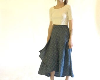 Tulip Wrap Skirt || 100% Softest Hemp Linen
