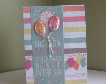 Birthday Card - Handmade card - Dimensional card - 3D