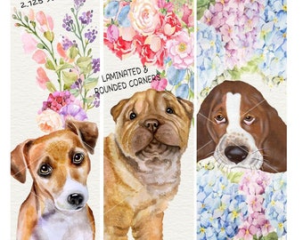 Dog Bookmarks Laminated