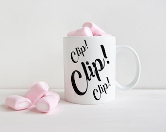 Real Housewives of New York City Dorinda inspired Clip! Clip! Clip! Coffee mug
