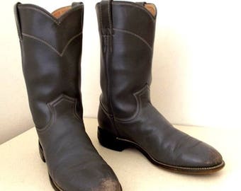 Roper style grey Justin cowboy boots size 7 B