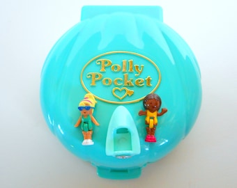 Vintage Polly Pocket Polly's Beach Party Playset Playset - Bluebird Toys 1989