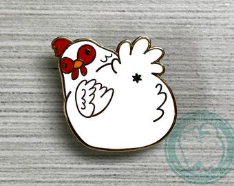 Chicken Hard Enamel Pin