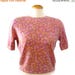 80s sweater - cropped sweater - Benetton pink angora sweater - 80s clothing - crop top