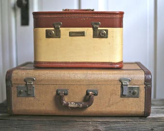 Vintage suitcase Antique suitcase
