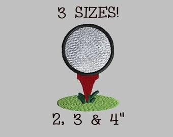 Buy 1 Get 1 Free! Mini Golf Ball Embroidery Design Small Golf Ball Embroidery Design Golf Tee Embroidery Design Golf Embroidery Design