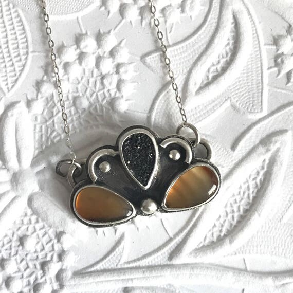 Druzy & Agate "Cloud" Pendant