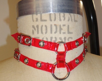 Red Clear Buckle Choker (Artifice photoshoot sample)