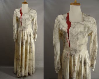 Custom Made Bloody Zombie  Corpse Bride Wedding  Dress  Gown