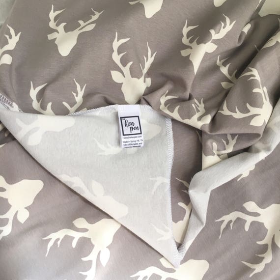 Swaddle Blanket / Deer Blanket Receiving Blanket Boy Baby