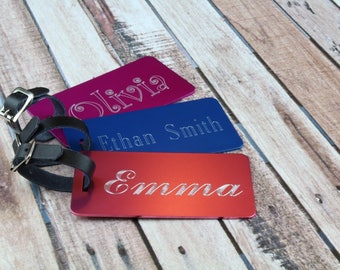 Personalized Luggage Tag, engraved luggage tag favors, Luggage Tags Personalized, Metal Luggage Tag, Realtor Closing Gifts