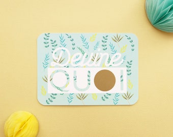 Carte à gratter - Demande de témoin -Veux-tu être ma témoin / mon témoin - Cadeau témoin - Cadeau mariage