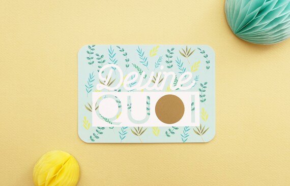 Carte à gratter - Demande de témoin -Veux-tu être ma témoin / mon témoin - Cadeau témoin - Cadeau mariage