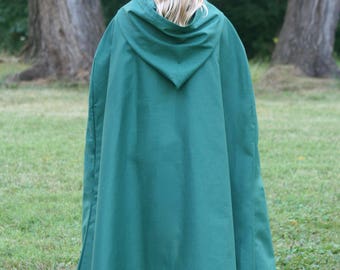 Dark Green Cloak, Youth, Hooded