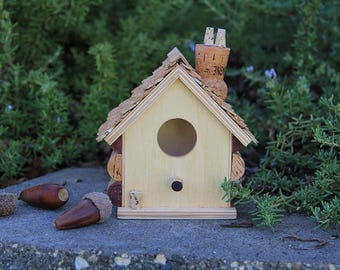 Little wine cork birdhouse, wine cork art