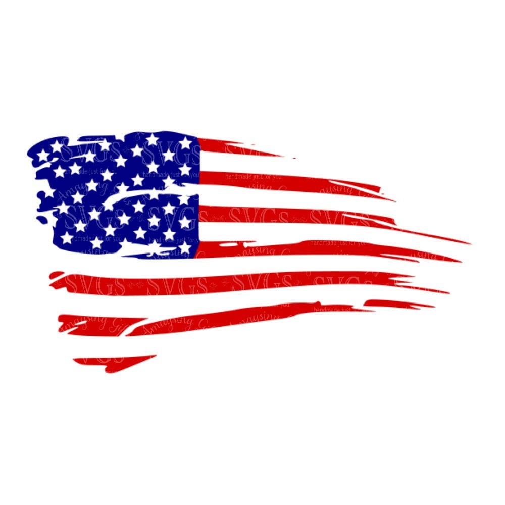 Download SVG Distressed American Flag US Flag Flag Decor