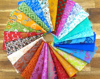 25 pieces of silk remnants, silk fabric scraps