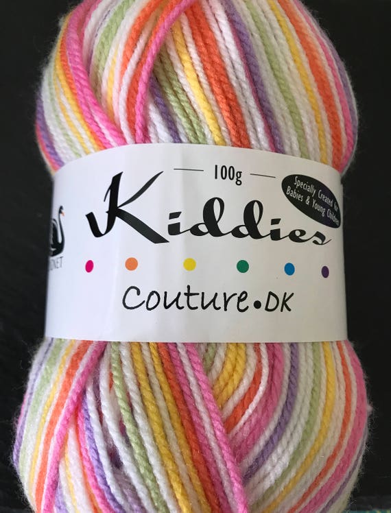 Cygnet Yarn Kiddies Couture DK 100gm Lolly Stripe