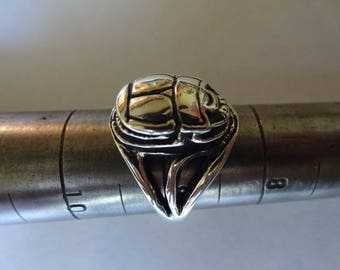 Sterling Silver SCARAB RING, Eternal Life Beatle Ring Size 5, 6, 7, 7.5, 8, 8.5,9,9.5, 10, 10.5, 11