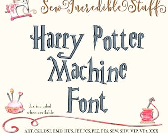 Harry Potter Machine Embroidery Font