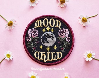 THE ONLY & ORIGNIAL Moon Child Moon Goddess Patch! 3" Iron on patch