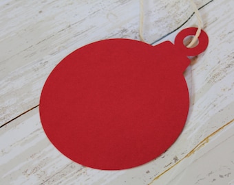 ORNAMENT Die Cut, Christmas Ornament, Paper Tag, Gift Tag, Blank Tags, Christmas Craft, Christmas Gift Tag