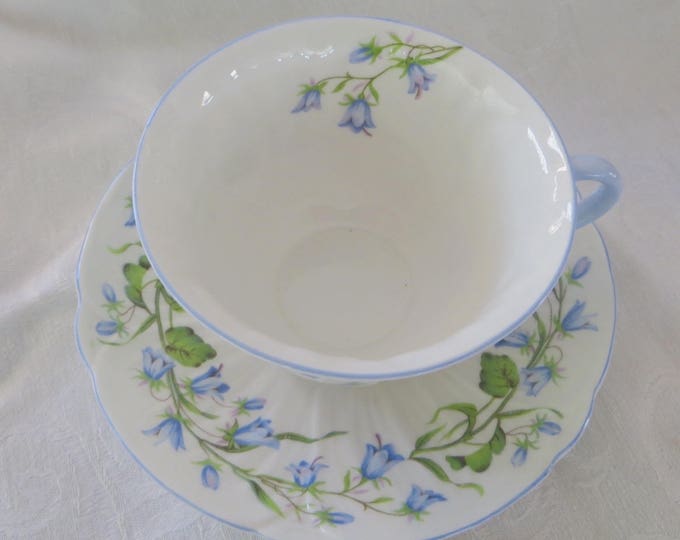 Shelley Harebell Teacup and Saucer, Harebell Cup and Saucer, Shelley China