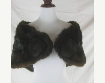 Summer sale Vtg 40s 50s Projansky Womens Vintage Mink Real Fur Wrap