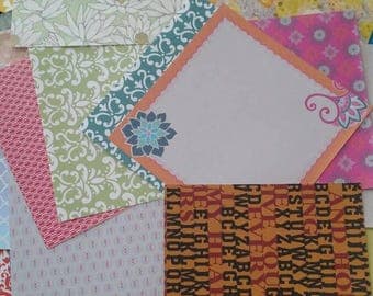 Mixed collection of decorative paper, 6x6 inches, 25 sheets