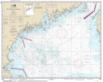 Cape Cod Bay 1933 Nautical Map 80000 AC Reprint Chart