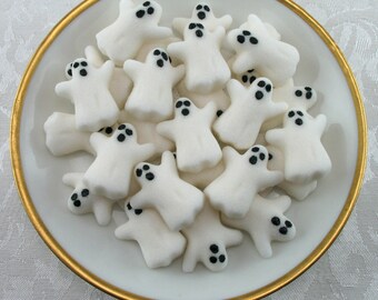32 Ghost Shaped Sugar Cubes for Halloween, Tea Party, Party Favor