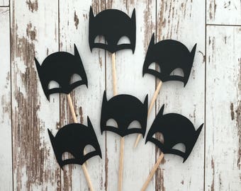 Batman Masks 18 pcs Cupcake toppers
