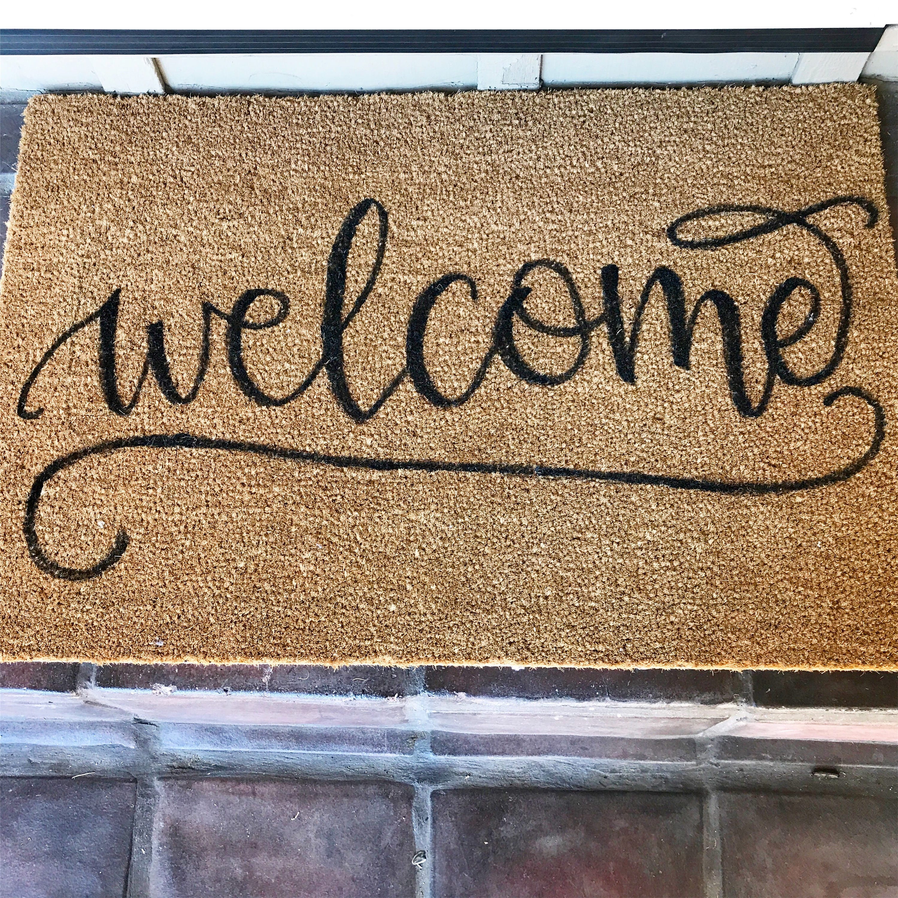 Custom welcome doormat // Outdoor mat // front door decor
