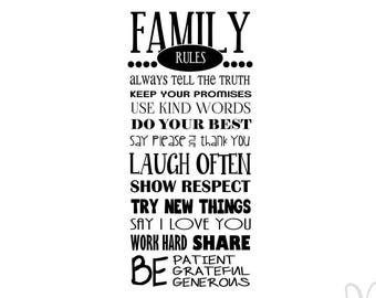 Free Free 89 Family Rules Svg Free SVG PNG EPS DXF File