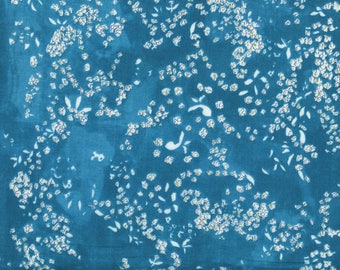 Lei Nani in Azure (Gauze Fabric) by Nani Iro from the 2017 collection for Kokka #KOKJG10310001H by 1/2 yard