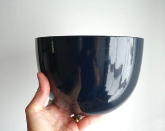 Mid Century / Danish Modern Dark Blue Arabia Finel of Finland Enamel Bowl