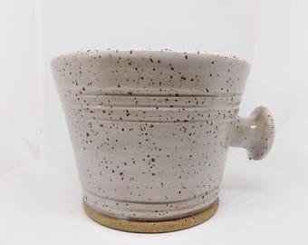 Shaving mug, ceramic shave mug, pottery shave mug, mug for shaving, Pottery mug for shaving, gift for him, gift for dad, soap mug