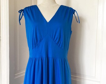 Vintage electric blue dress from the 80s
