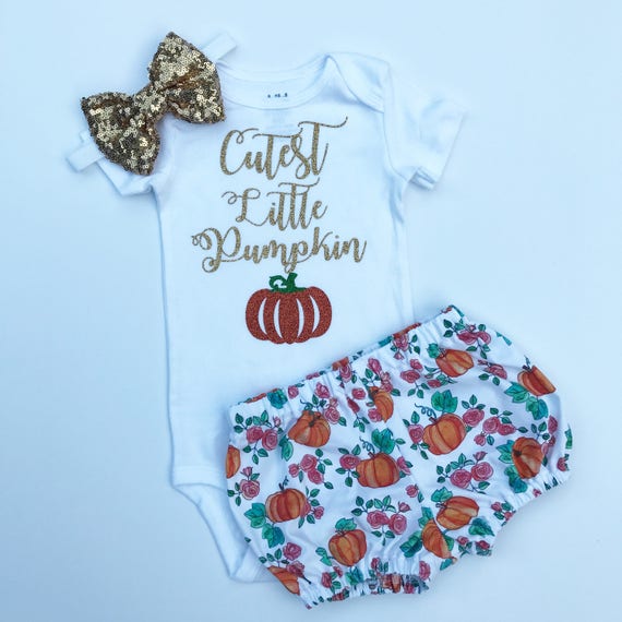 Little pumpkin baby set/pumpkin bloomers/baby bloomers/toddler