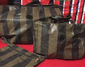 Vintage Fendi 3pc Travel Set