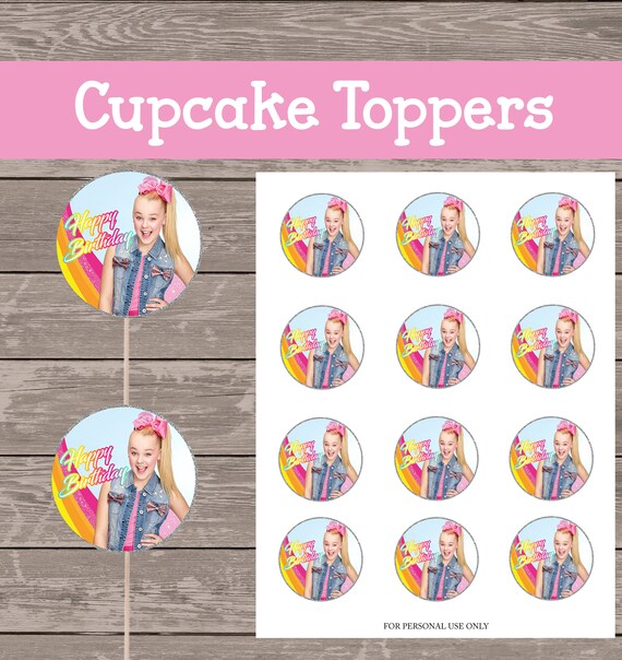 Jojo Cupcake Toppers Printable