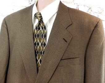 brown Silk Wool sport coat -men's Sport coat, men's blazer, men's sports jacket, brown sports coat, blazer, size 46 R. # 28