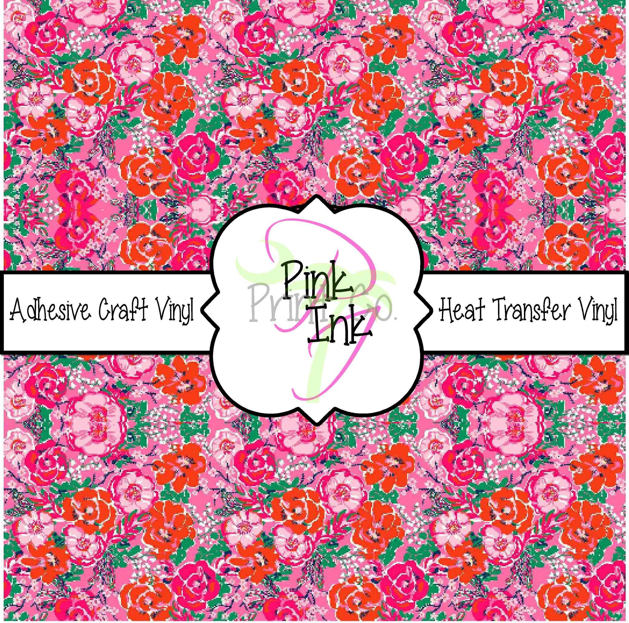 Printed Vinyl, Patterned Craft Vinyl and Heat Transfer Vinyl in pattern